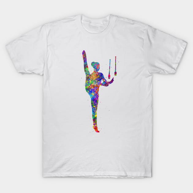 Rhythmic gymnastics juggling T-Shirt by Yahya Art